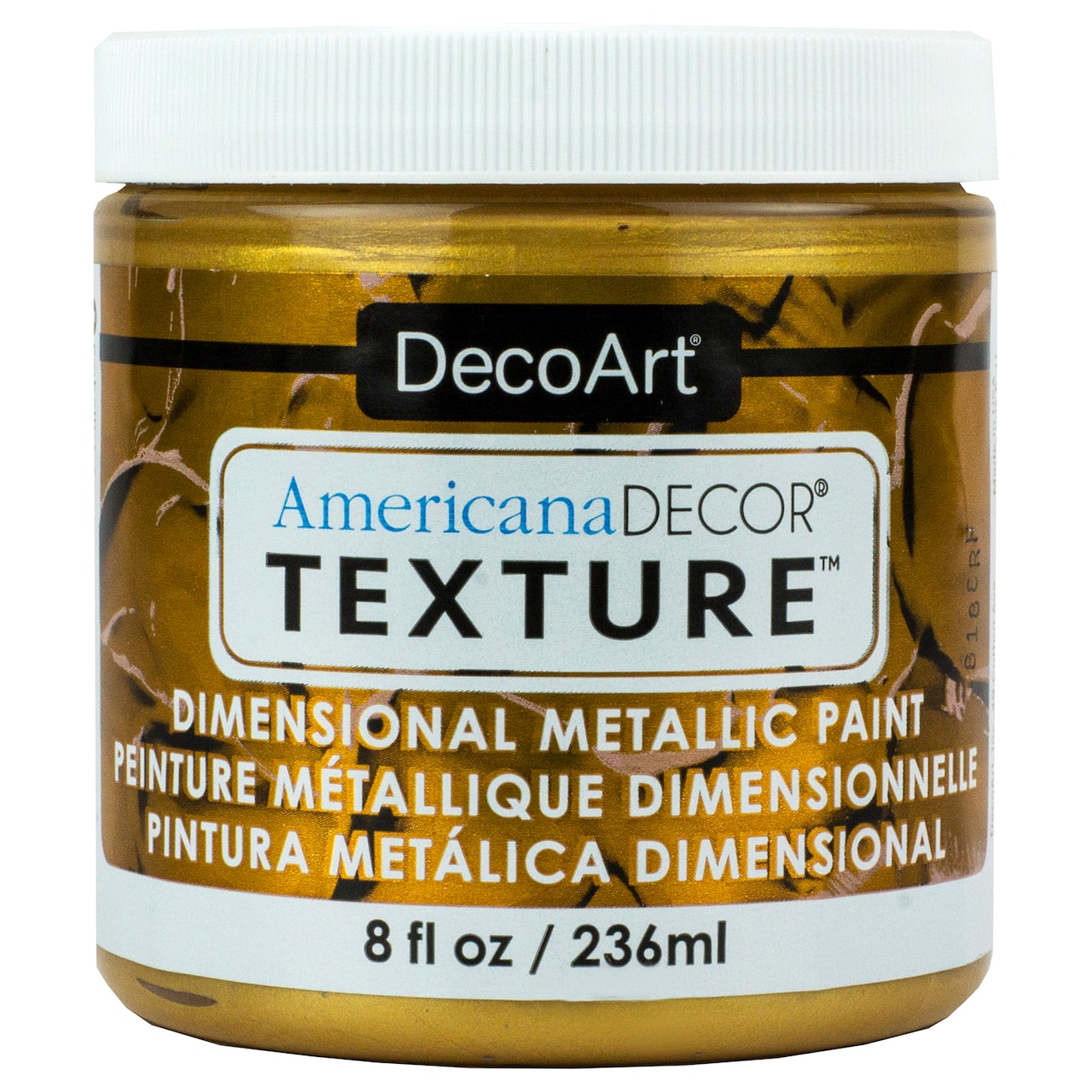 6 Pack: DecoArt® Americana Décor® Texture™ Dimensional Metallic Paint